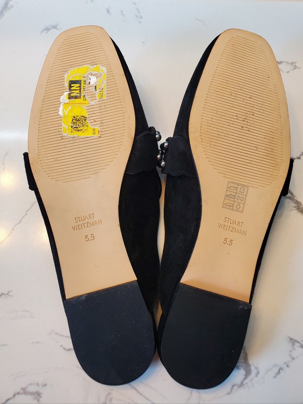Stuart Weitzman Superstud Suede Mules in black US5.5 - Picture 9 of 10